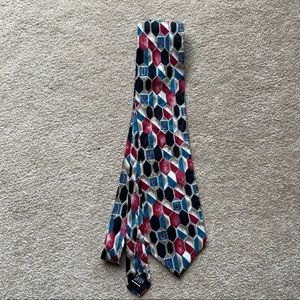 Vintage Ferracci patterned silk tie